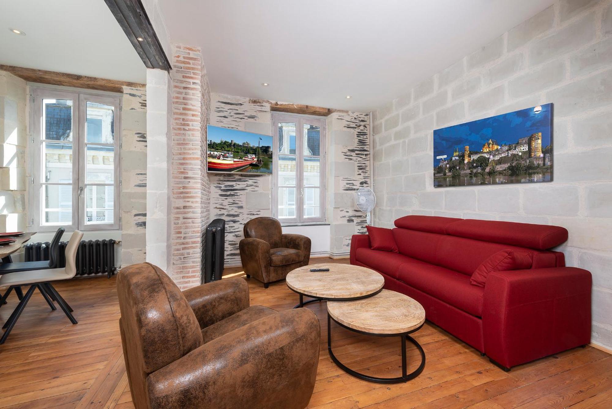 Hyper Centre 16 rue Valdemaine Leilighet Angers Rom bilde